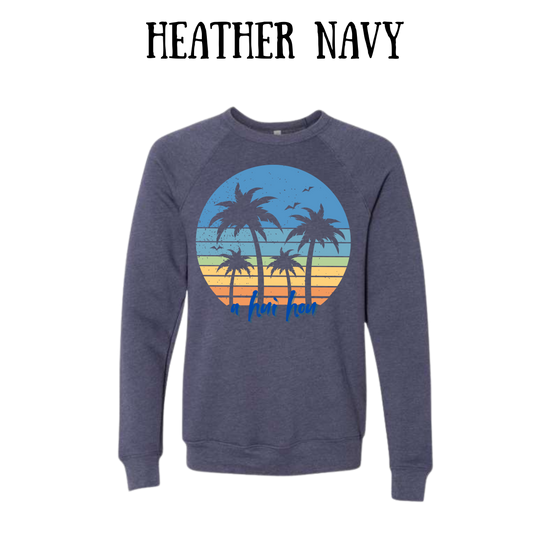 VP - A Hui Hou - Sponge Fleece Raglan Sweatshirt - Blues, Purples