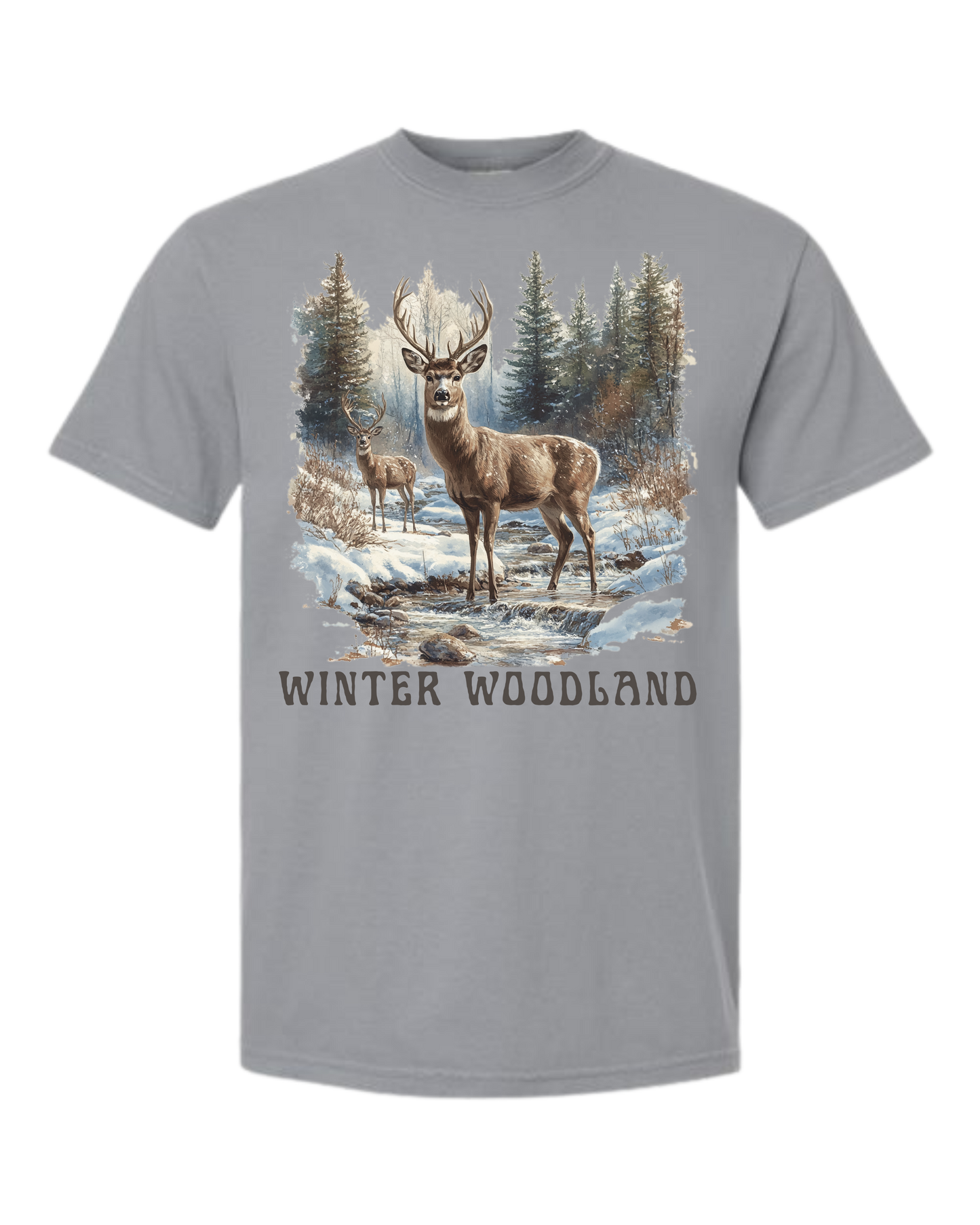 Winter Woodland - Comfort Colors - Heavyweight Unisex Tee - Neutrals