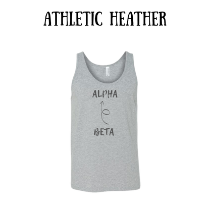 beta to alpha - unisex tank