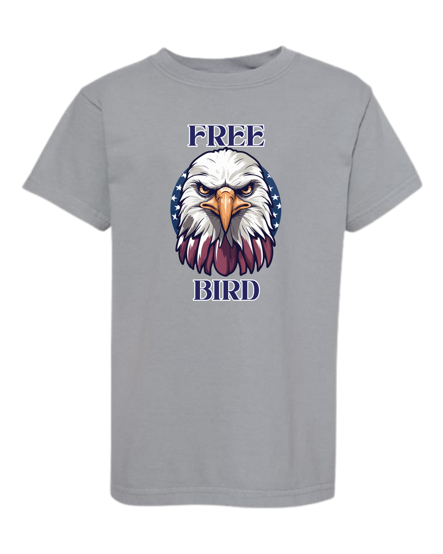 Free Bird - Comfort Colors - Heavyweight Youth Tee - Neutral Colors & Blues