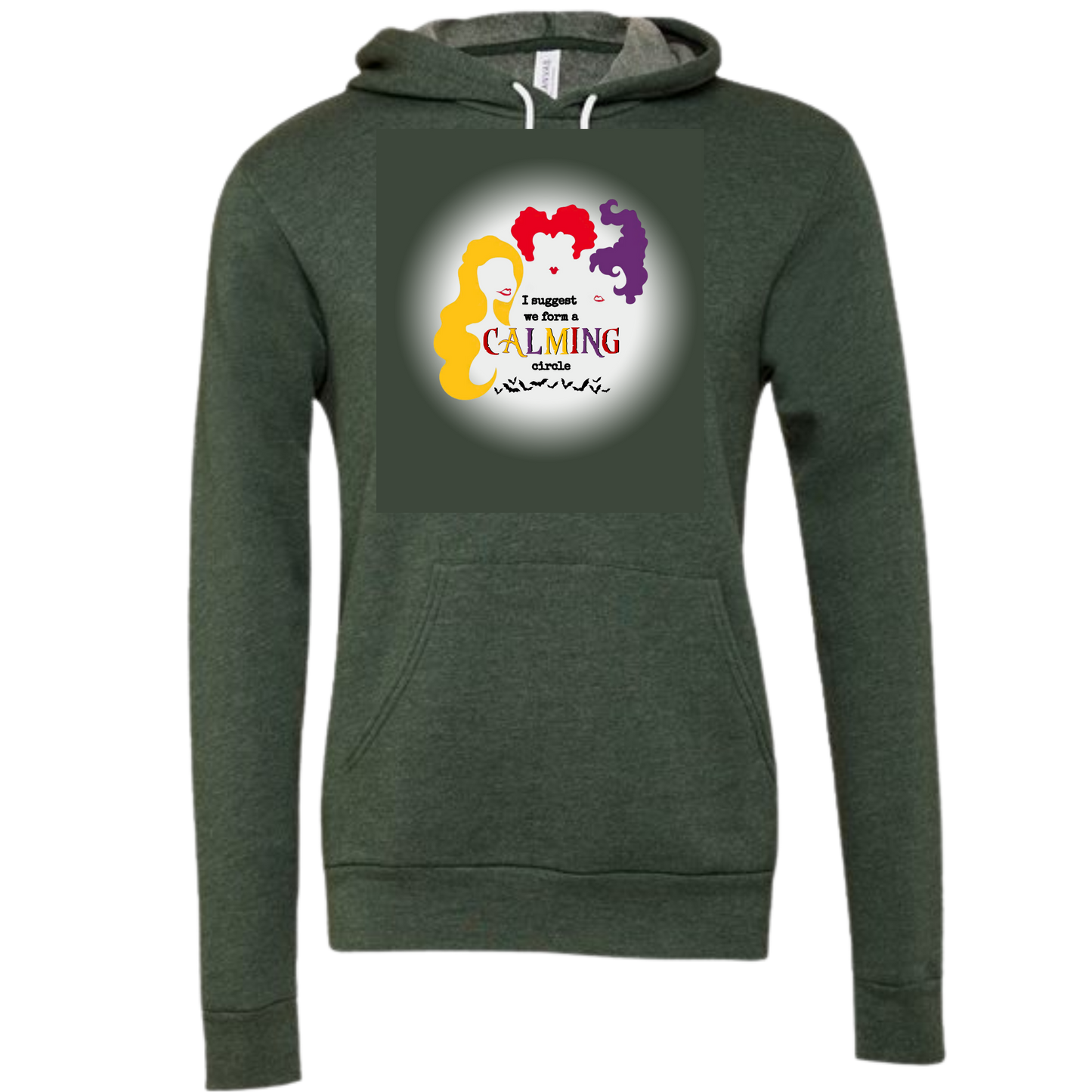 Calming Circle - Sponge Fleece Hoodie - Greens, Neutrals