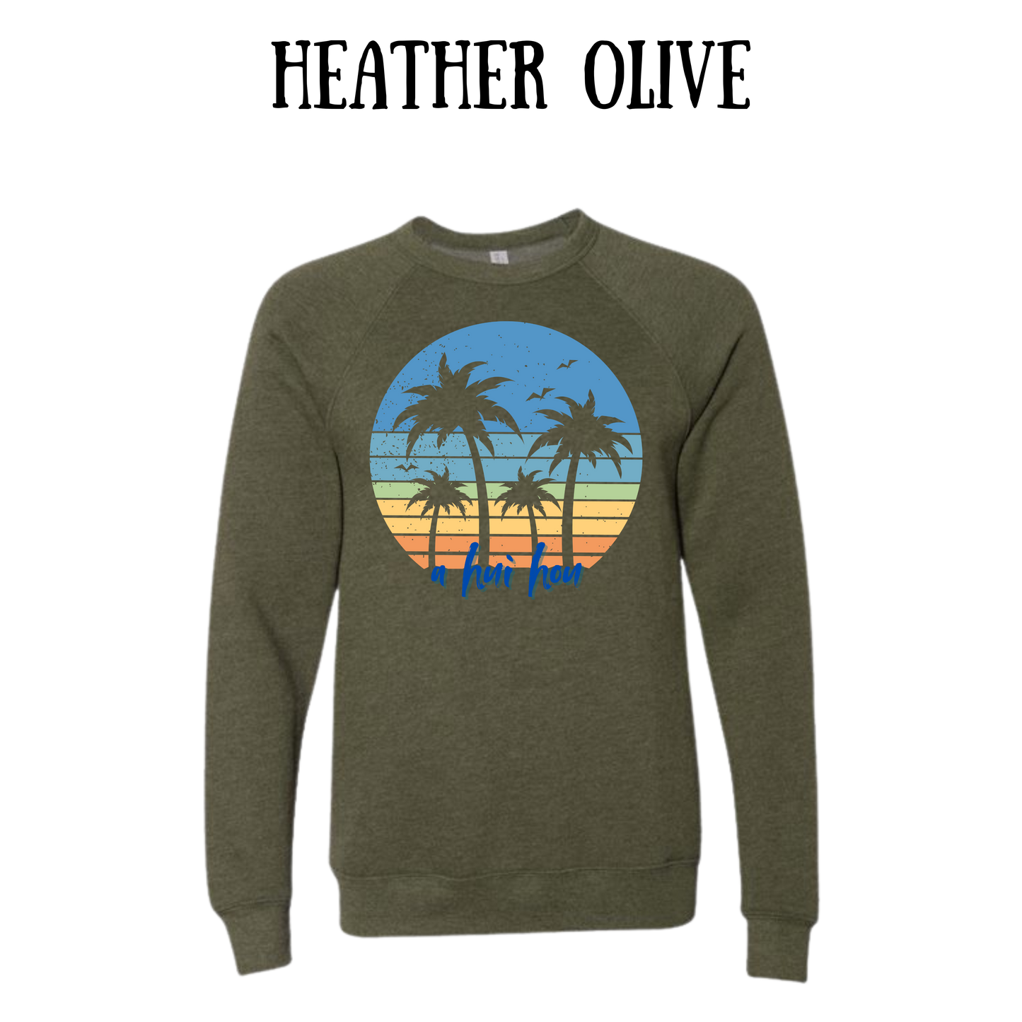 VP - A Hui Hou  - Sponge Fleece Raglan Sweatshirt - Greens, Neutrals