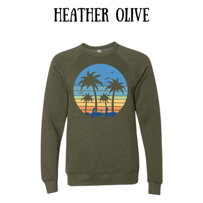 VP - A Hui Hou  - Sponge Fleece Raglan Sweatshirt - Greens, Neutrals
