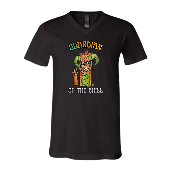 Guardian of The Chill - Bella+Canvas - Unisex V-Neck - Neutral Colors