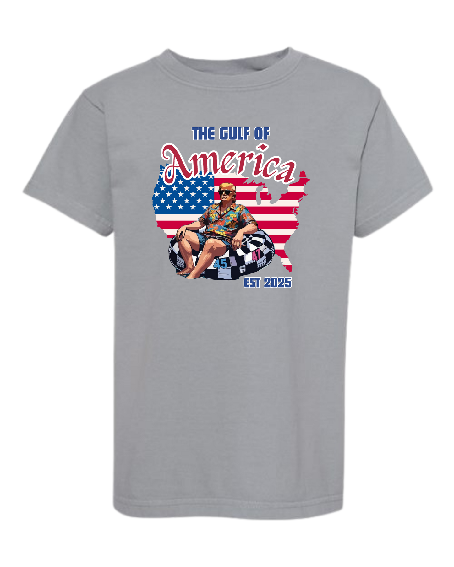 The Gulf of America - Comfort Colors - Heavyweight Youth Tee - Neutral Colors & Blues