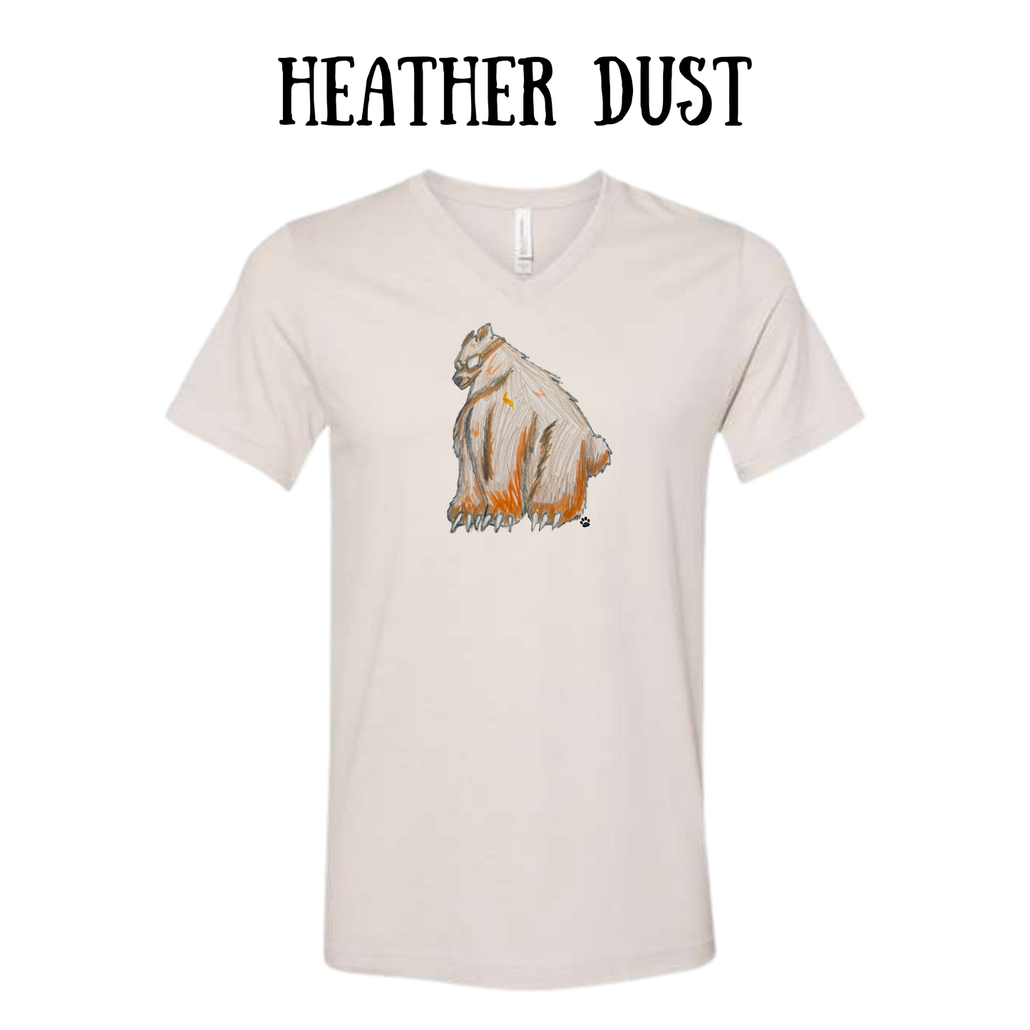 AC - Muscle Bear - Unisex V-Neck - Neutral Colors