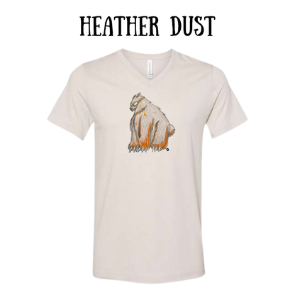 AC - Muscle Bear - Unisex V-Neck - Neutral Colors