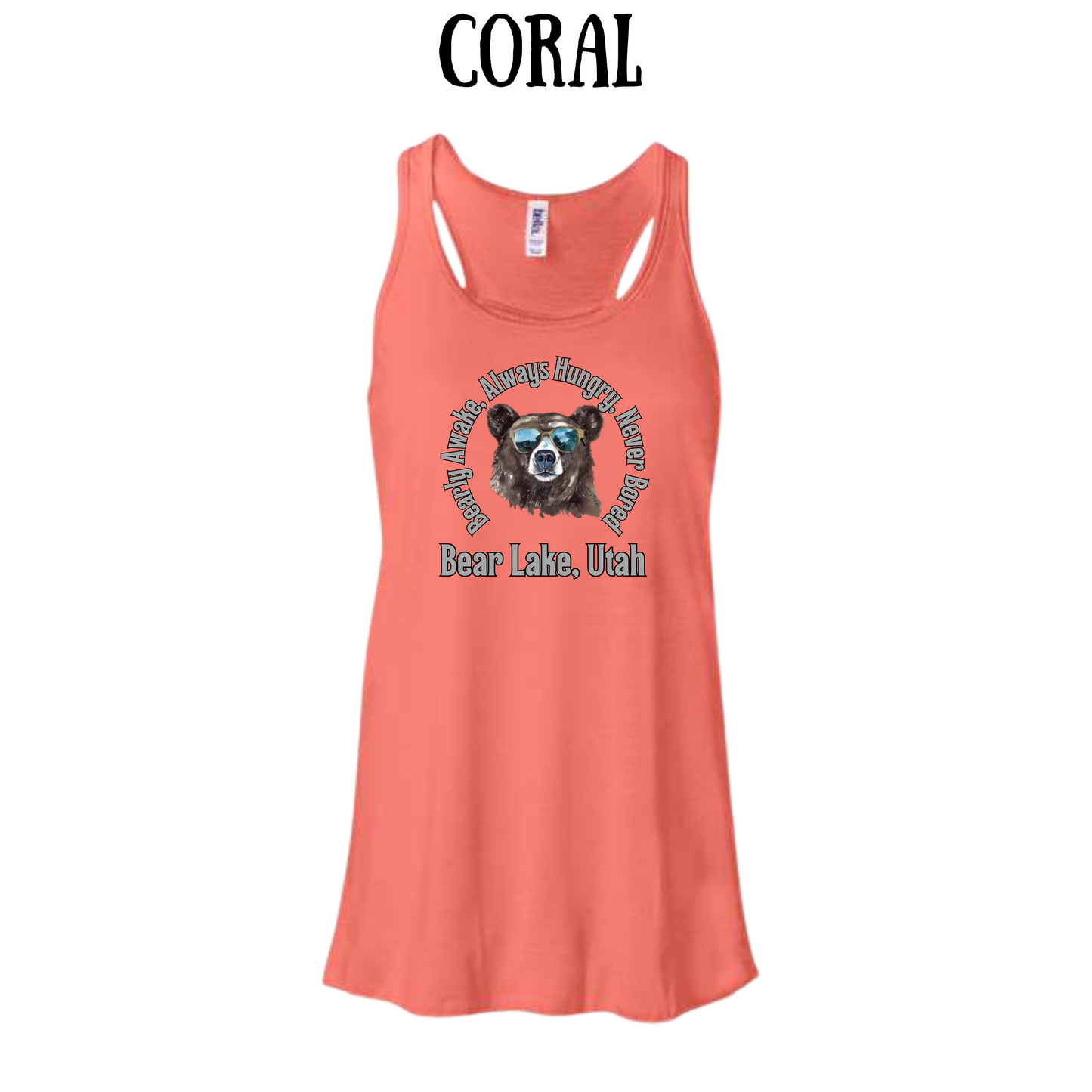 CP - Bear Lake Utah - Women's Flowy Racerback Tank