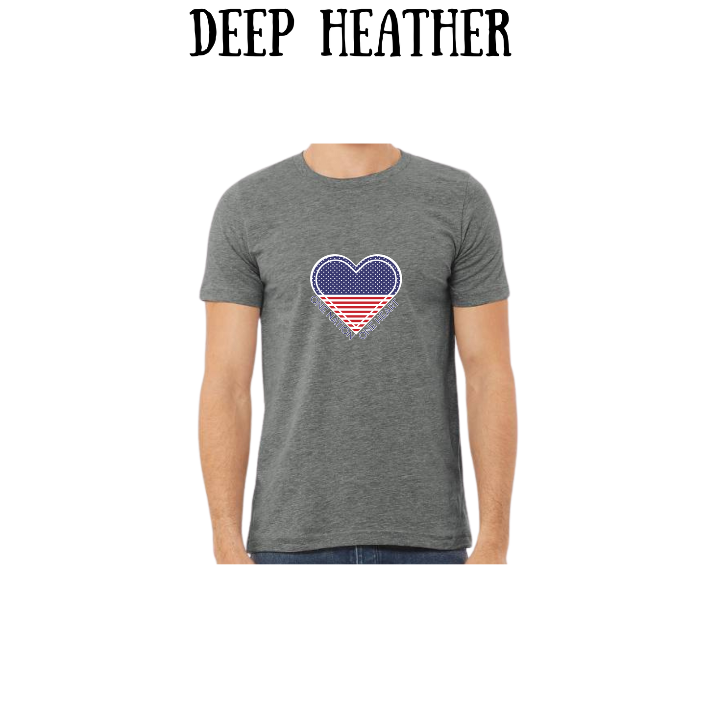 PP - One Nation One Heart - Unisex Tee - Pinks, Purples, Neutrals