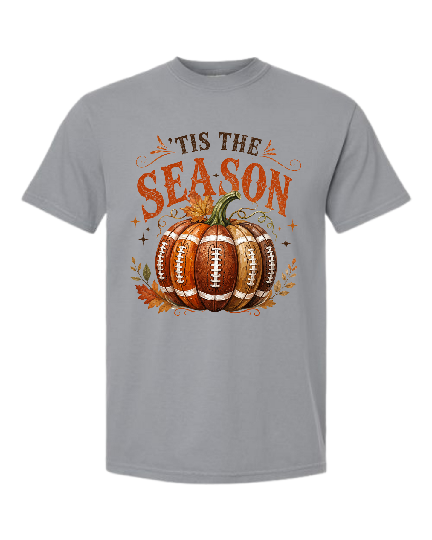 'Tis Football Season - Comfort Colors - Heavyweight Unisex Tee - Neutral Colors