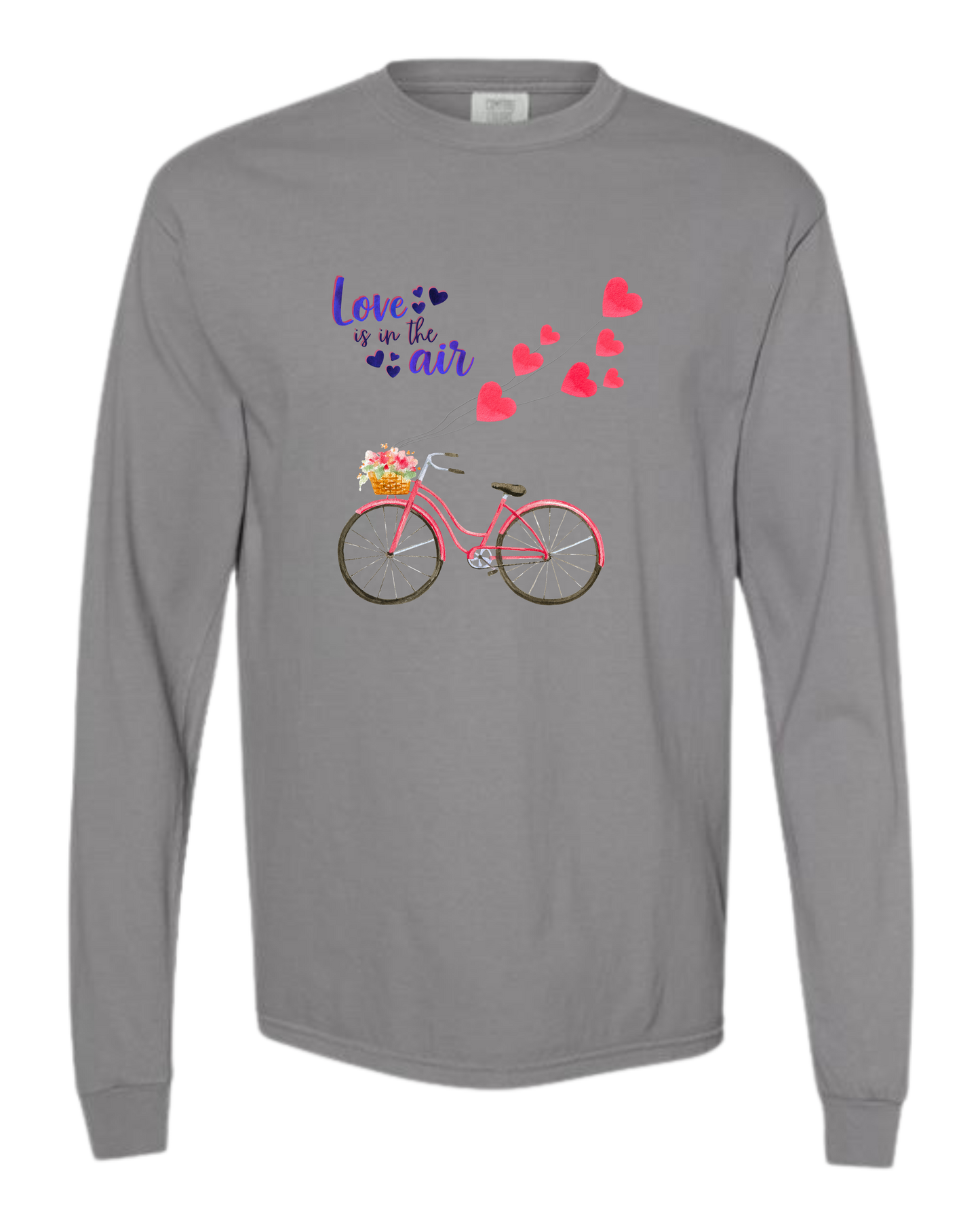 Love is in the Air - Comfort Colors - Heavyweight Long Sleeve Tee - Neutral Colors