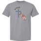 Loves Jesus & America too - Comfort Colors - Heavyweight Unisex Tee - Neutral Colors