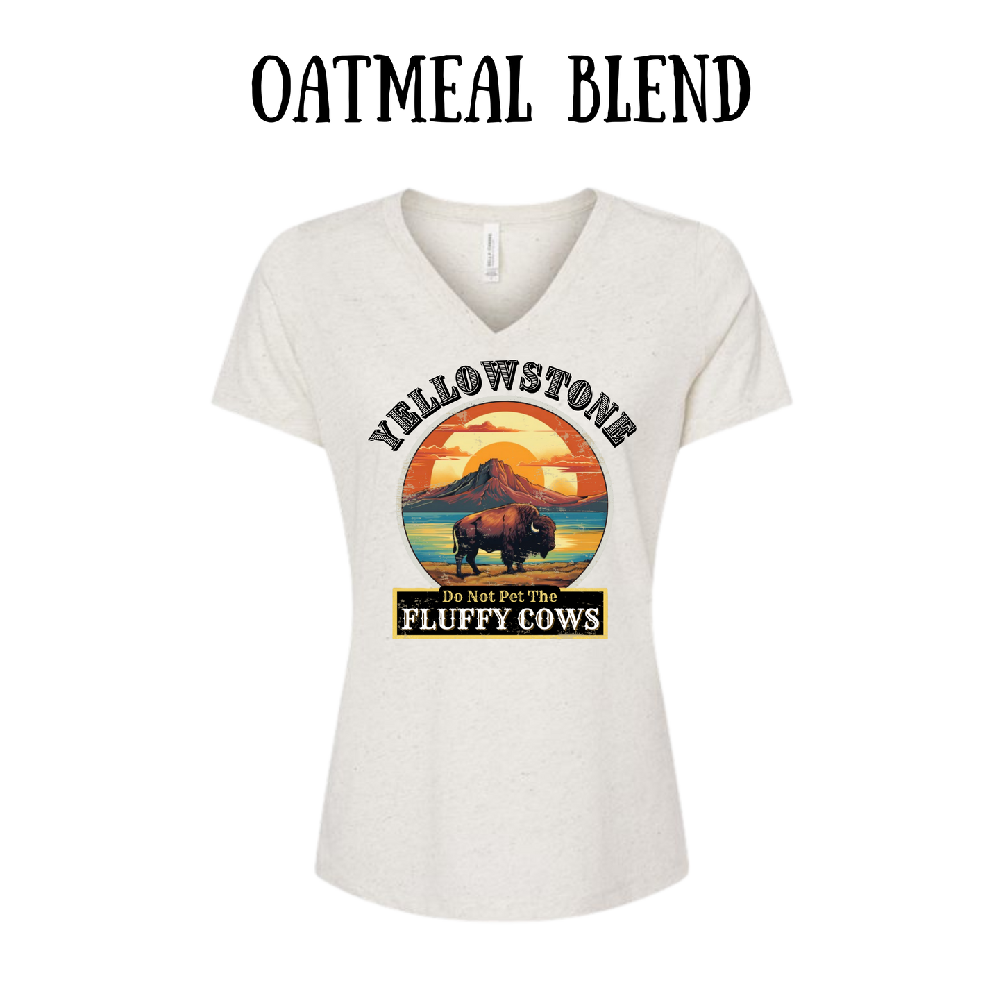 CP - Yellowstone: Fluffy Cows - Women's V-Neck - Assorted Colors