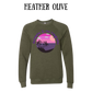 VP - Sunsets & No Regrets - Sponge Fleece Raglan Sweatshirt - Greens, Neutrals