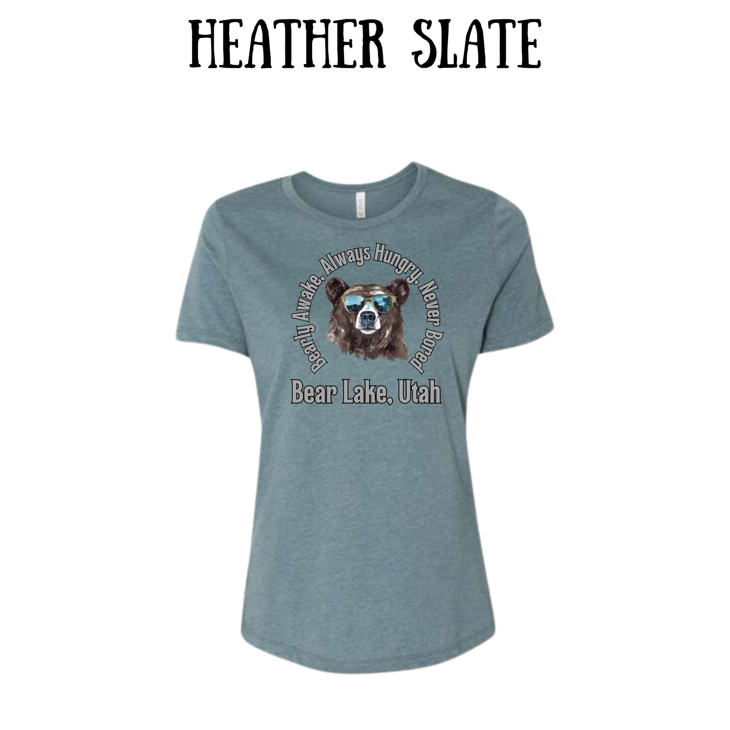 CP - Bear Lake Utah - Women's Relaxed Fit Tee - Neutrals