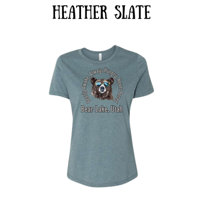 CP - Bear Lake Utah - Women's Relaxed Fit Tee - Neutrals