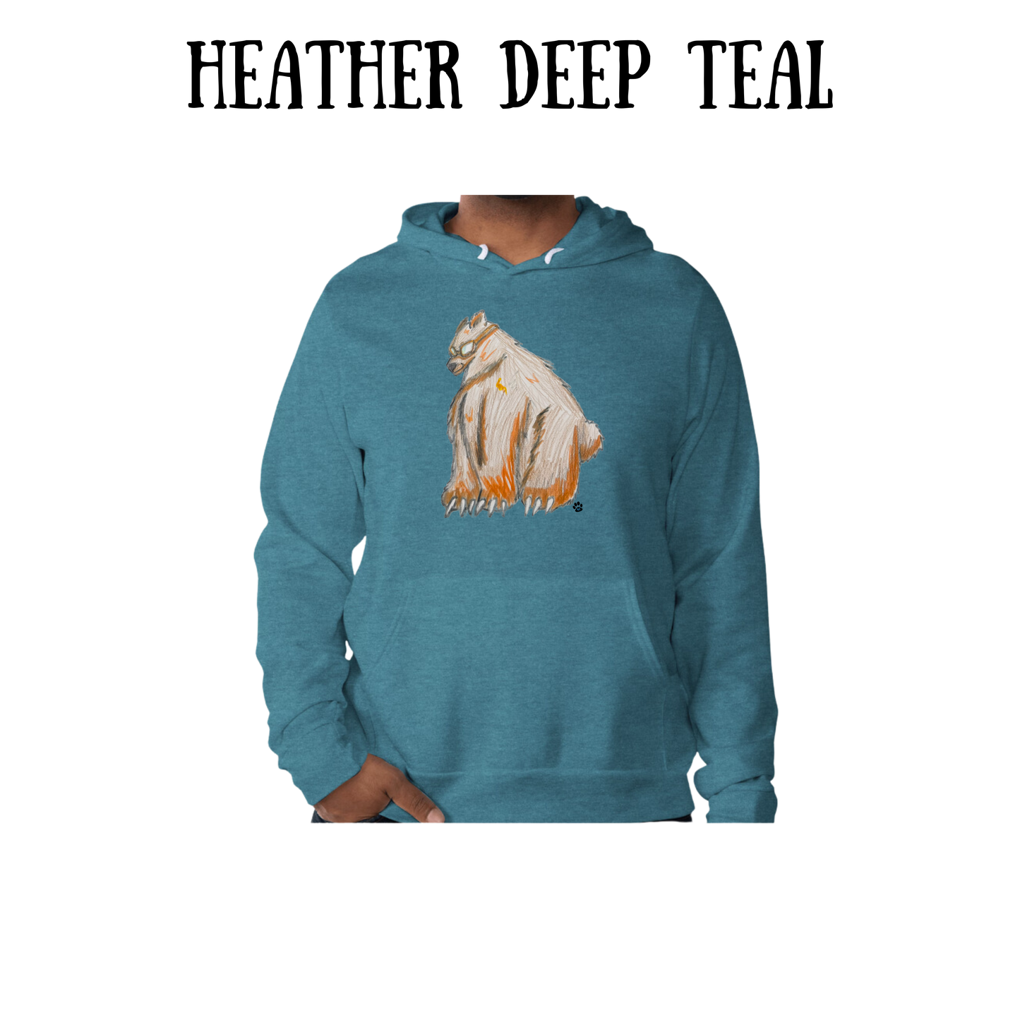 AC - Muscle Bear - Sponge Fleece Hoodie - Blues, Purples