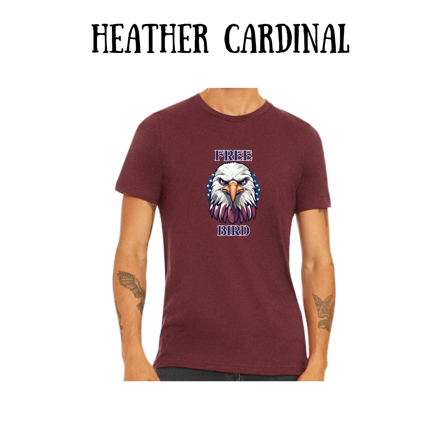 PP - Free Bird - Unisex Tee - Yellows, Oranges, Reds