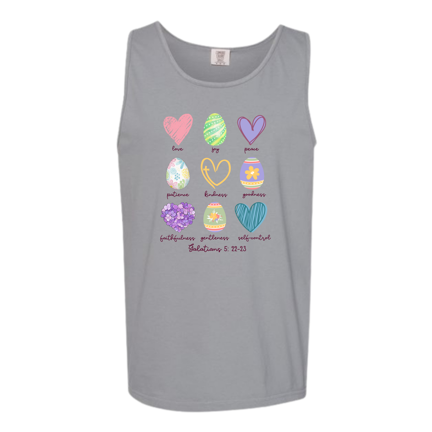 Galatians 5 - Easter - Comfort Colors - Unisex Tank - Neutral Colors & Blues