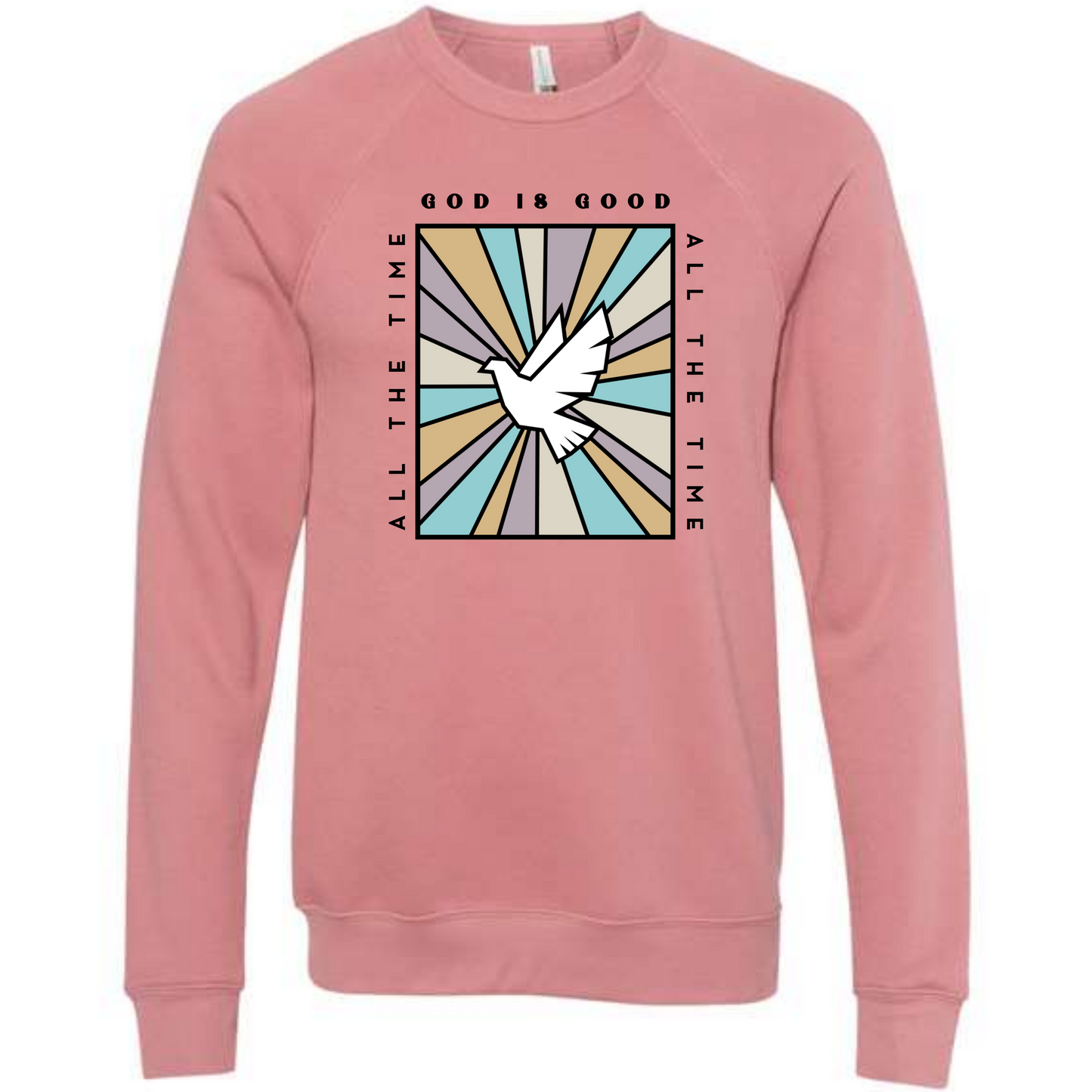 God Is Good - Sponge Fleece Raglan Sweatshirt - Assorted Colors