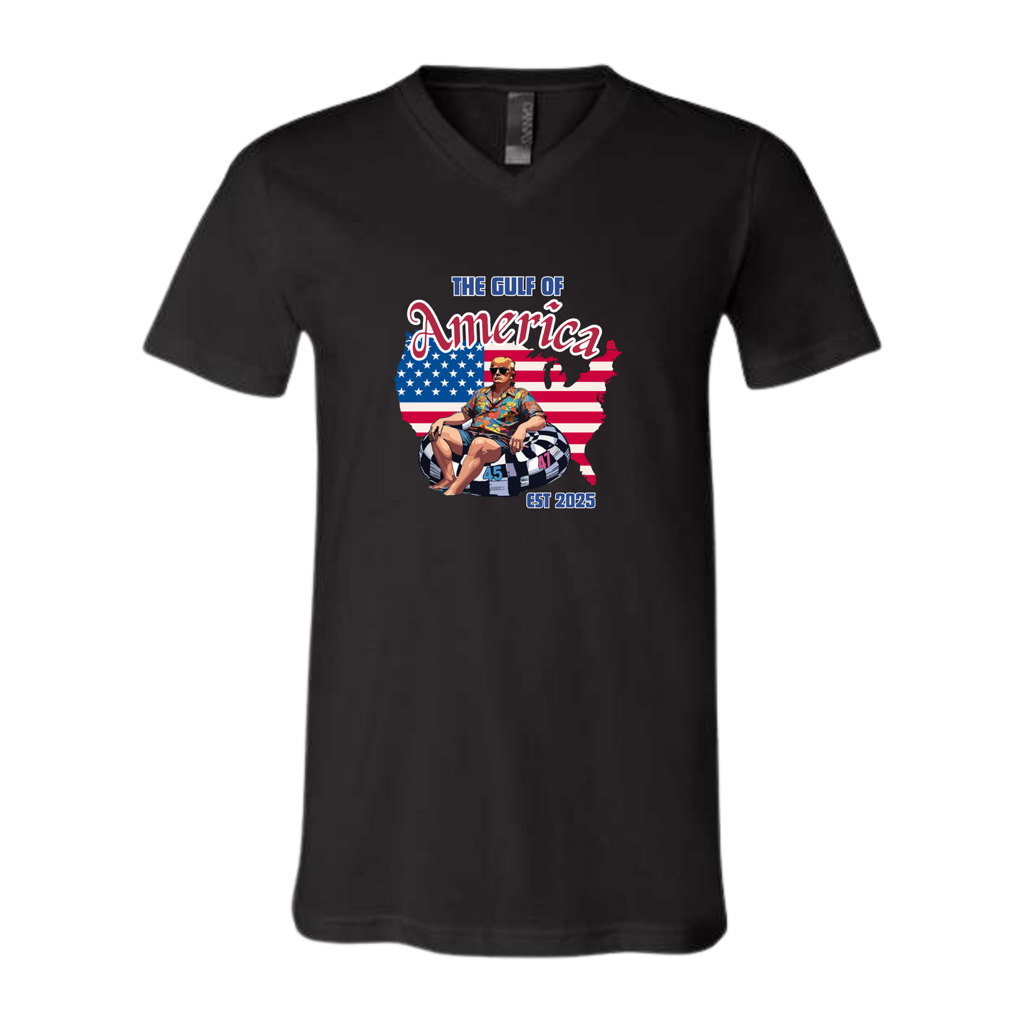The Gulf of America - Bella+Canvas - Unisex V-Neck - Neutral Colors