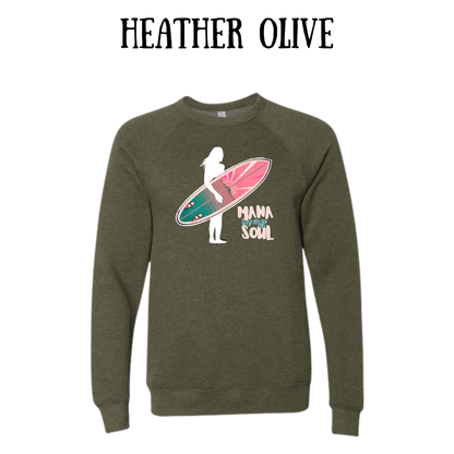 VP - Mana in My Soul - Sponge Fleece Raglan Sweatshirt - Greens, Neutrals