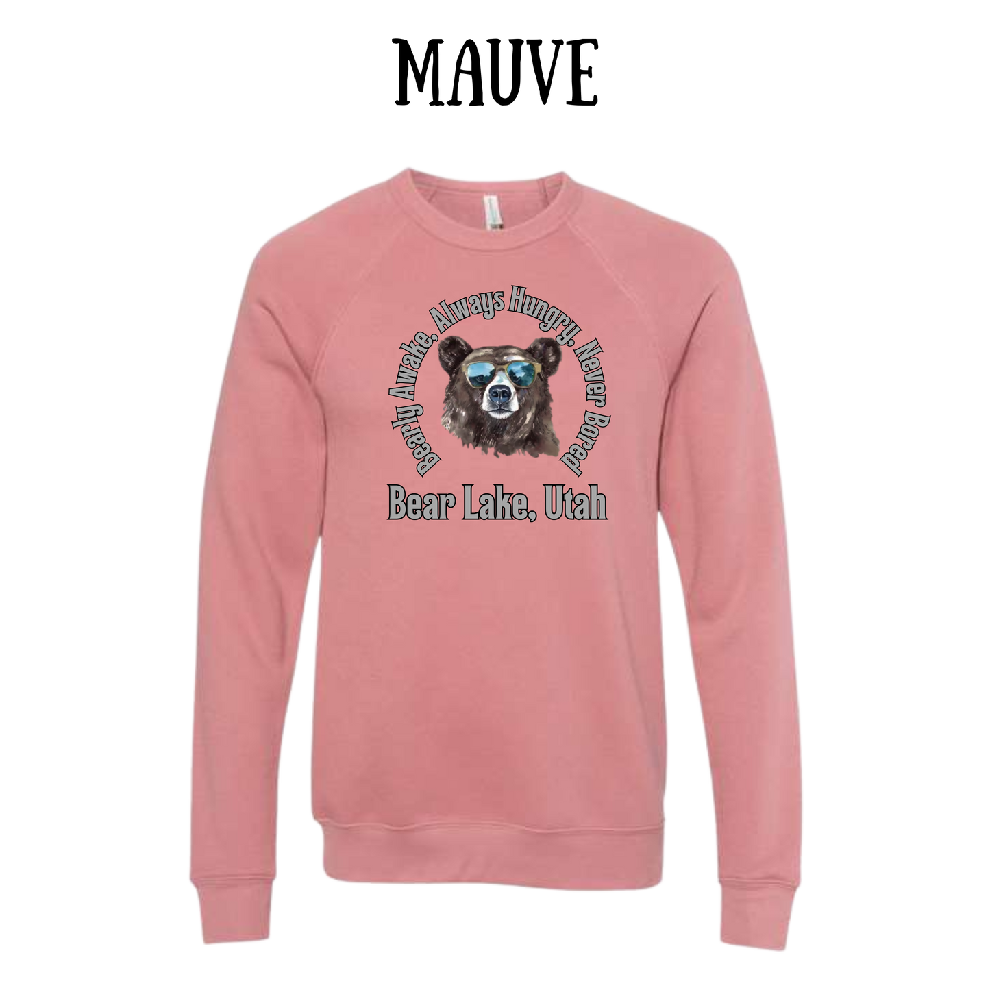CP - Bear Lake Utah - Sponge Fleece Raglan Sweatshirt - Assorted Colors