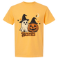 Halloween Besties - Comfort Colors - Heavyweight Unisex Tee - Yellows, Oranges, Reds