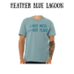 not a hot mess just a hot flash - unisex tee - blues