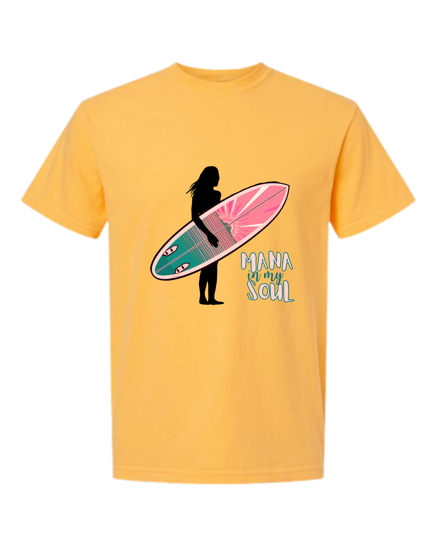 Mana in My Soul - Comfort Colors - Heavyweight Unisex Tee - Yellows, Oranges, Reds