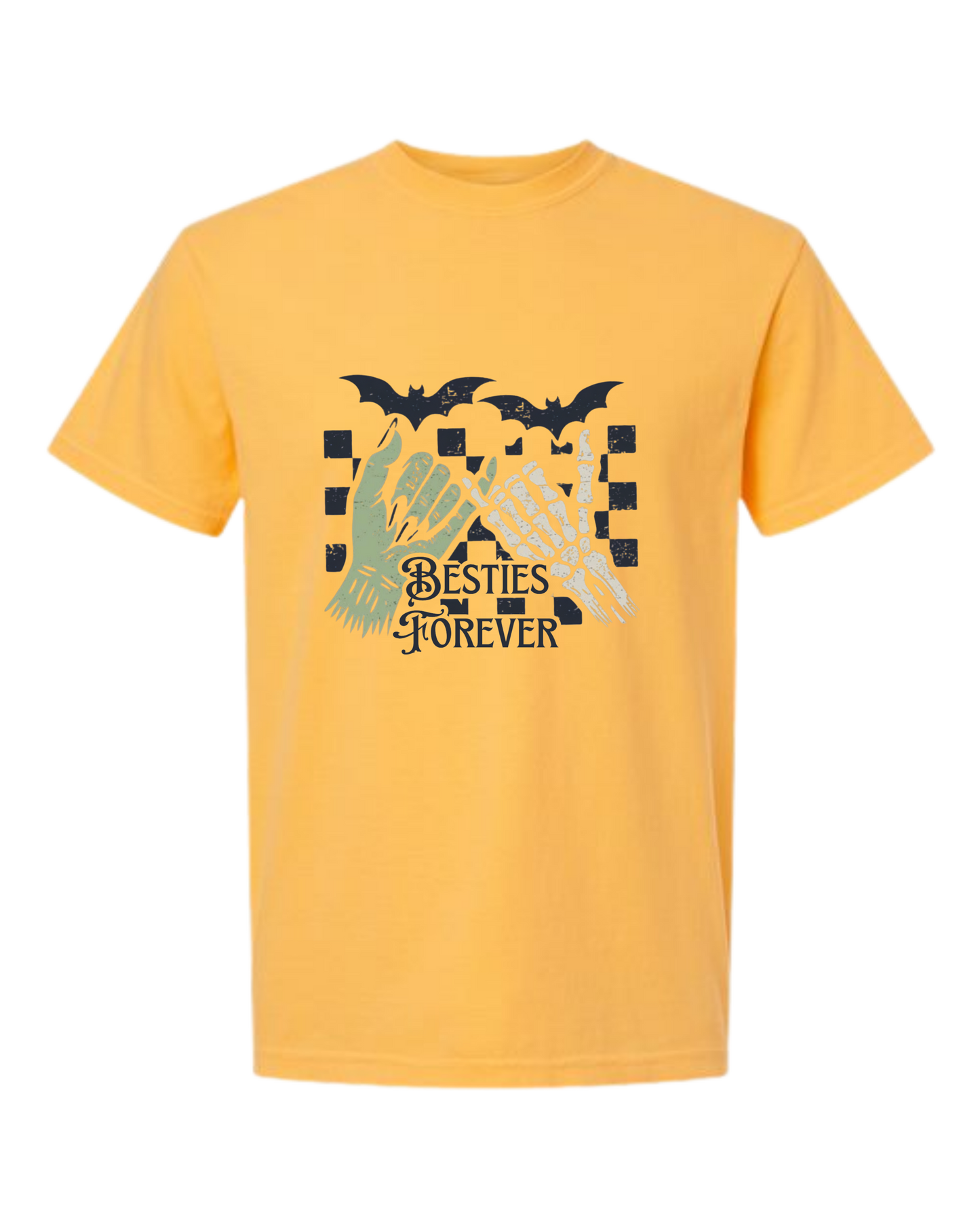 Besties Forever - Comfort Colors - Heavyweight Unisex Tee - Yellows, Oranges, Reds