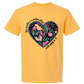 The World Is A Better Place With YOU In It - Comfort Colors - Heavyweight Unisex Tee - Yellows, Oranges, Reds