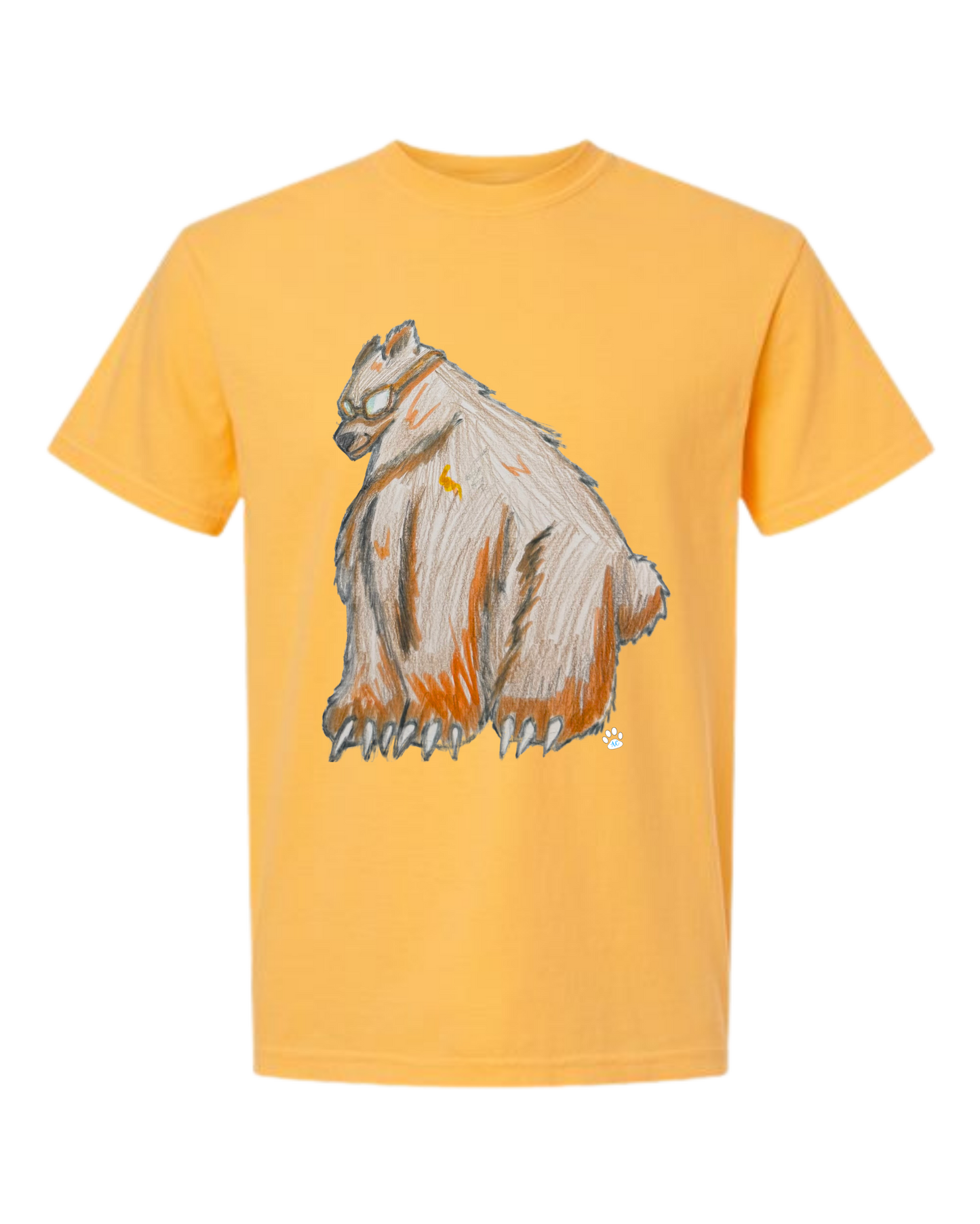 Muscle Bear - Comfort Colors - Heavyweight Unisex Tee - Yellows, Oranges, Reds