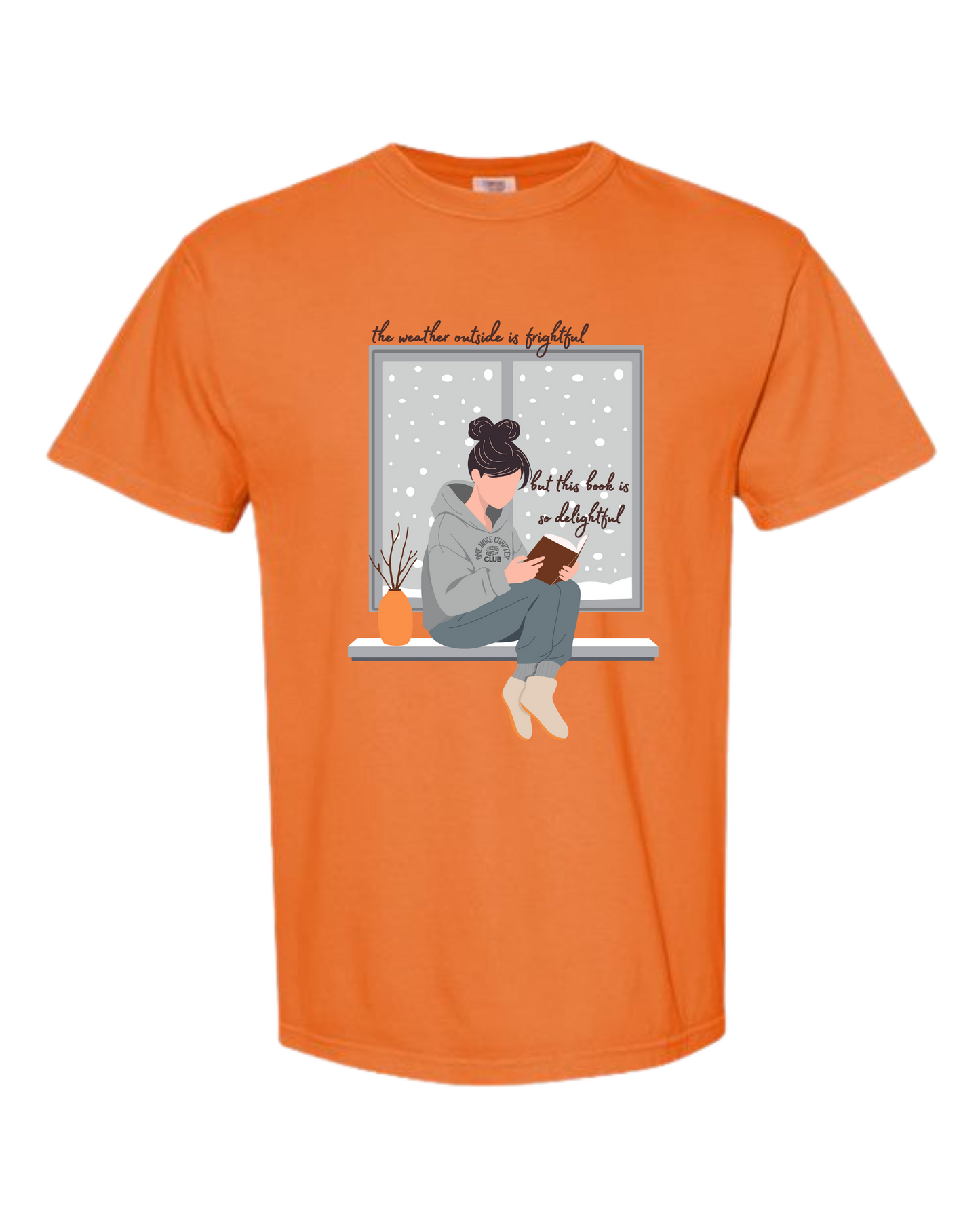 The Weather Outside is Frightful - Comfort Colors - Heavyweight Unisex Tee - Yellows, Oranges