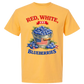 Red, White, And Blueberries - Comfort Colors - Heavyweight Unisex Tee - Yellows, Oranges, Reds