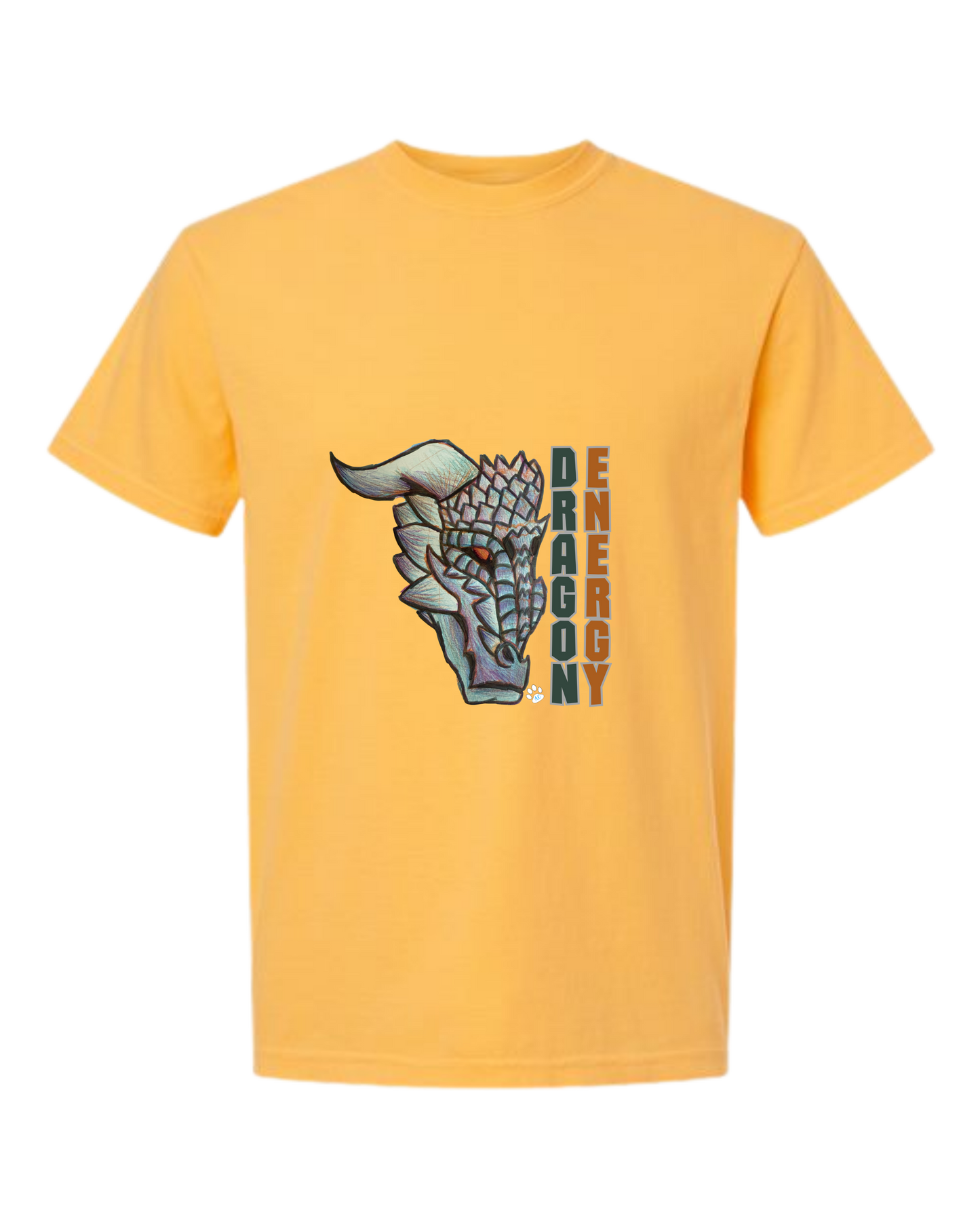 Dragon Energy - Comfort Colors - Heavyweight Unisex Tee - Yellows, Oranges, Reds