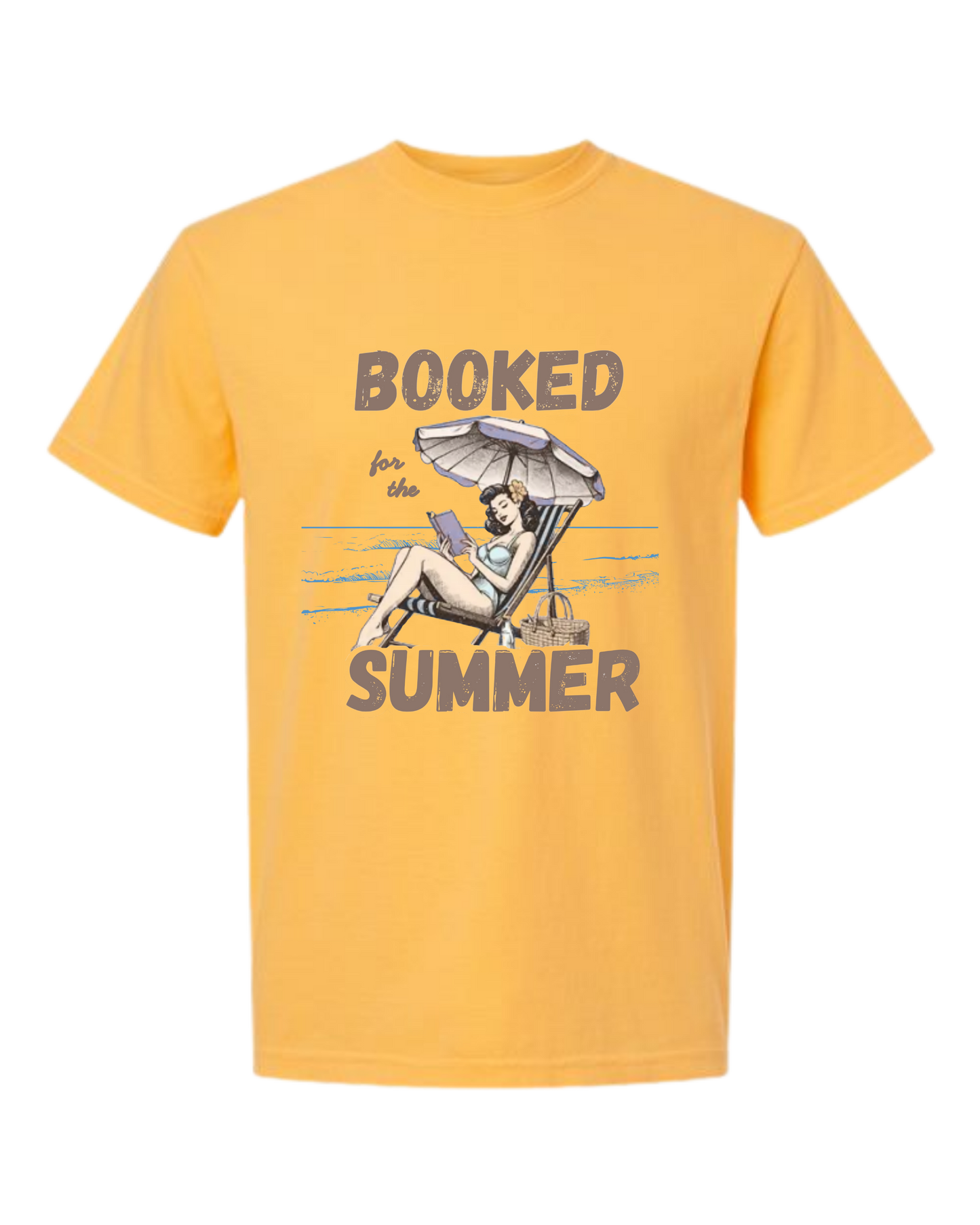 Booked for the Summer - Comfort Colors - Heavyweight Unisex Tee - Yellows, Oranges, Reds
