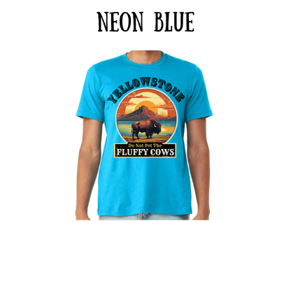 CP - Yellowstone: Fluffy Cows - Unisex Tee - Blues