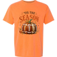 'Tis Football Season - Comfort Colors - Heavyweight Unisex Tee - Yellows, Oranges, Reds