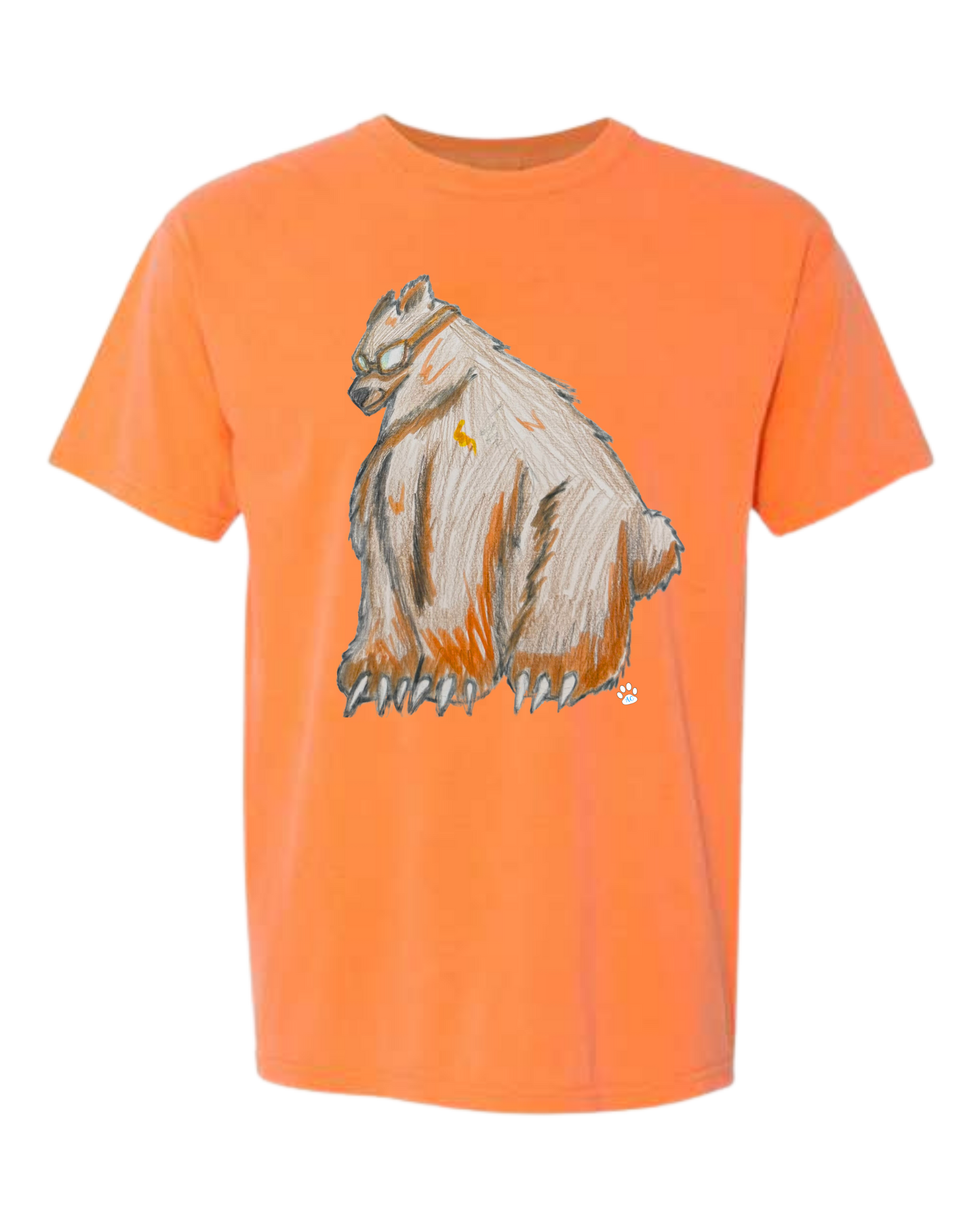 Muscle Bear - Comfort Colors - Heavyweight Unisex Tee - Yellows, Oranges, Reds
