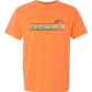 On Island Time - Comfort Colors - Heavyweight Unisex Tee - Yellows, Oranges, Reds