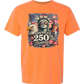 America's 250th Birthday - Comfort Colors - Heavyweight Unisex Tee - Yellows, Oranges, Reds