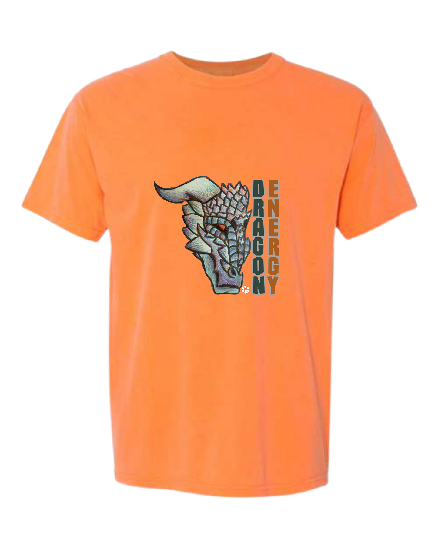 Dragon Energy - Comfort Colors - Heavyweight Unisex Tee - Yellows, Oranges, Reds