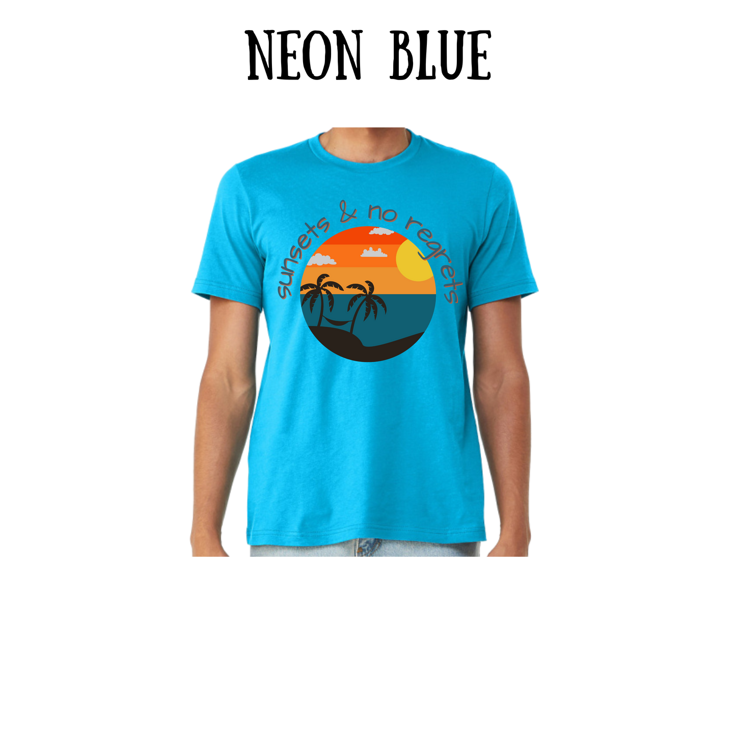 VP - Sunsets & No Regrets - Unisex Tee - Pinks, Purples, Neutrals