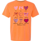 Galatians 5 - Valentines - Comfort Colors - Heavyweight Unisex Tee - Yellows, Oranges, Reds