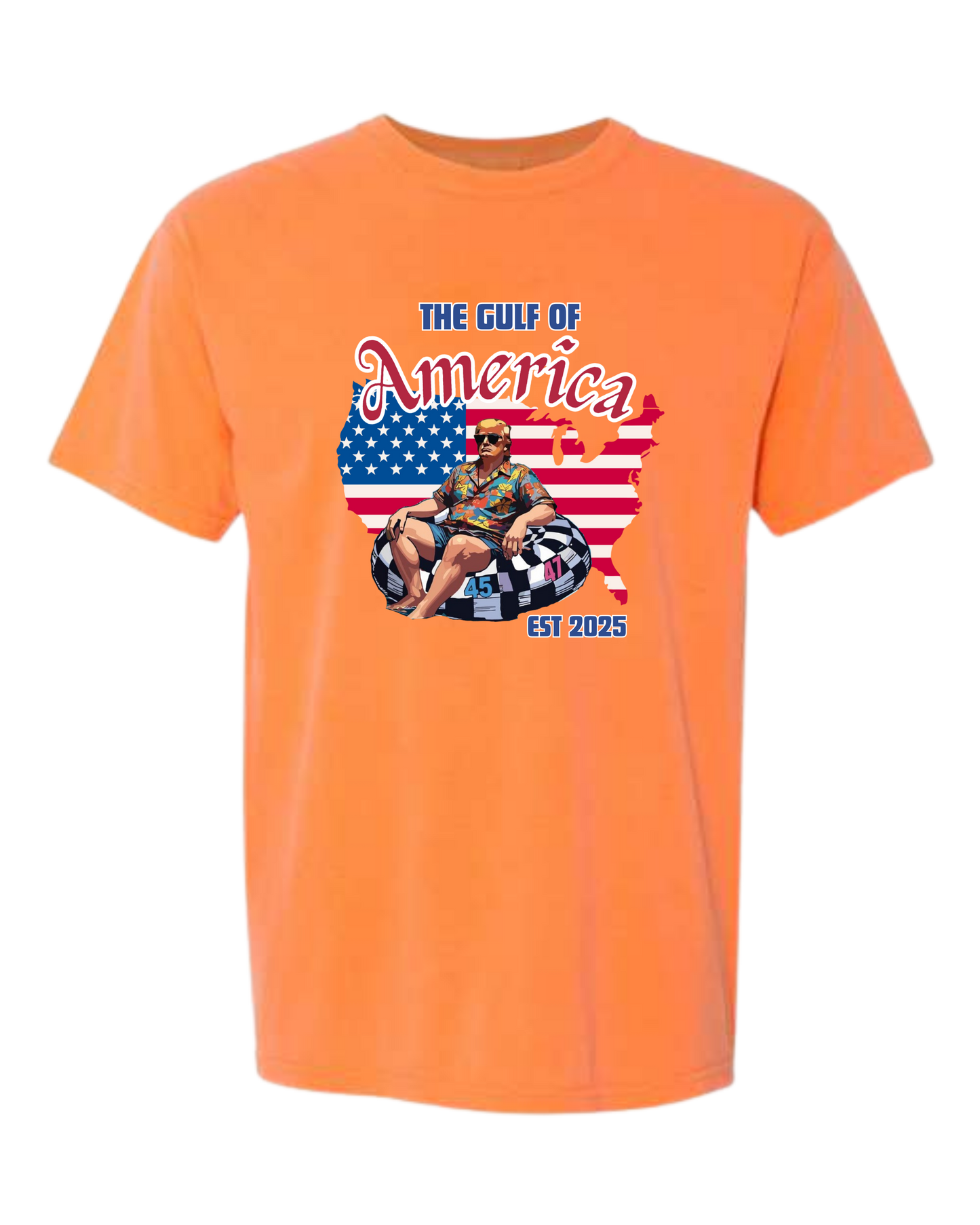 The Gulf of America - Comfort Colors - Heavyweight Unisex Tee - Yellows, Oranges, Reds