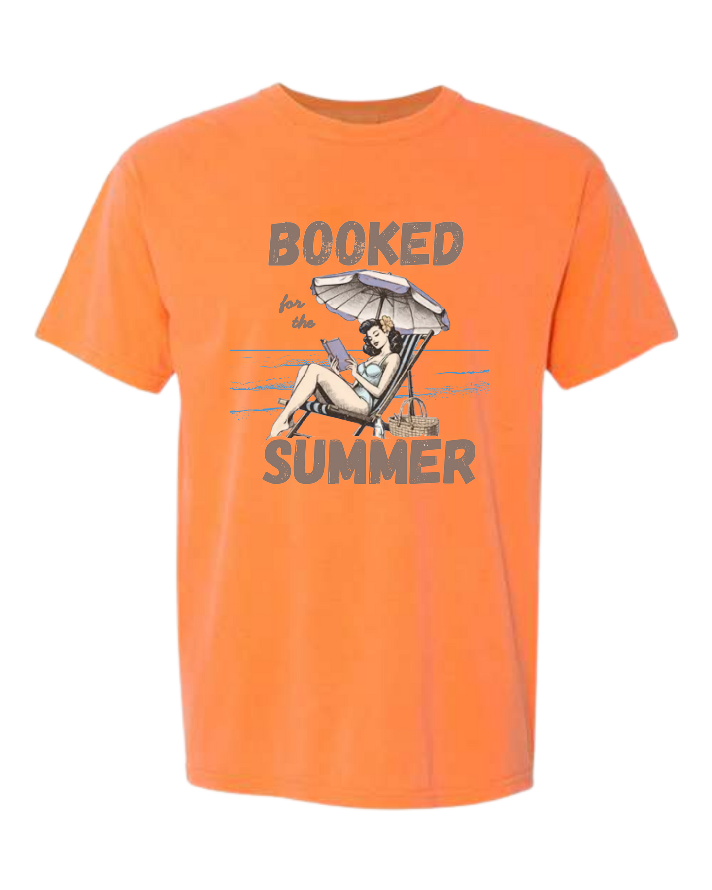 Booked for the Summer - Comfort Colors - Heavyweight Unisex Tee - Yellows, Oranges, Reds
