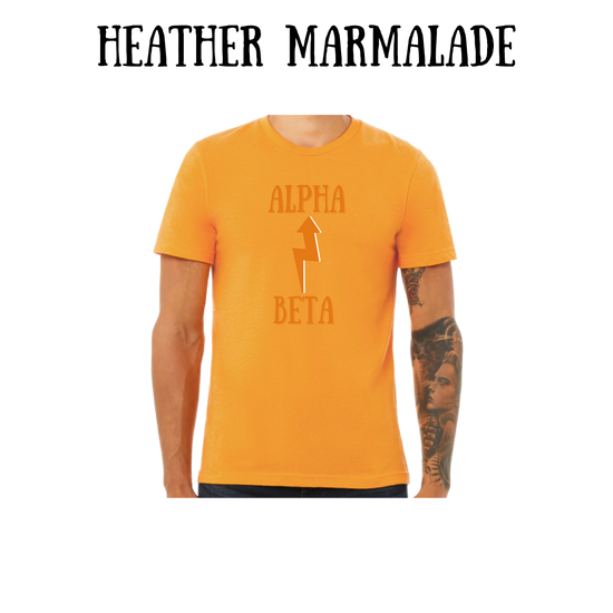 Beta to Alpha - Unisex Tee - Yellows, Oranges, Reds