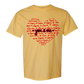 You & Me - Comfort Colors - Heavyweight Unisex Tee - Yellows, Oranges, Reds