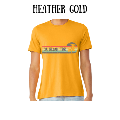 VP - On Island Time - Unisex Tee - Yellows, Oranges, Reds